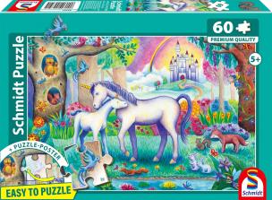 Opakowanie Puzzle 60 PQ Mama jednorożec i źrebię 114365