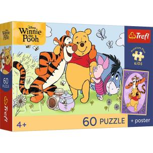Opakowanie PUZZLE 60 PREMIUM PLUS KIDS Uśmiech i miód Kubuś Puchatek 17437
