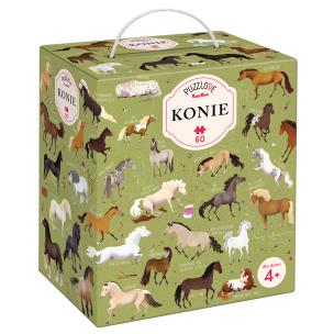 Puzzle 60 Puzzlove CzuCzu Konie. Autor: Opracowanie zbiorowe. Multiszop.pl Okładka książki Puzzle 60 Puzzlove CzuCzu Konie