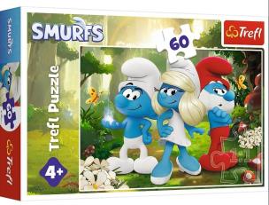 Opakowanie Puzzle 60 Zaczarowany Las The Smurfs TREFL