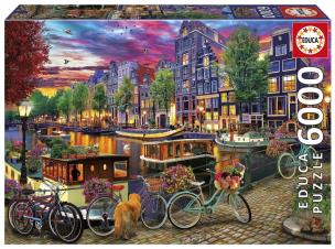 Puzzle 6000 Amsterdam Niderlandy. Wydawca: Educa. Multiszop.pl Opakowanie Puzzle 6000 Amsterdam Niderlandy