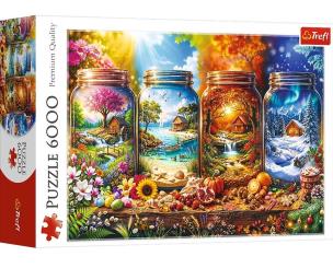 Opakowanie Puzzle 6000 Cztery pory roku TREFL
