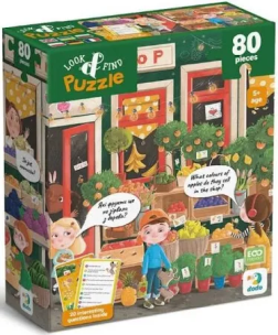 Puzzle 80 Look&Find Letnie smakołyki. Wydawca: Dodo. Multiszop.pl Opakowanie Puzzle 80 Look&Find Letnie smakołyki