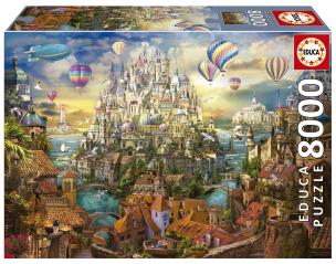 Puzzle 8000 Miasto marzeń 111671. Wydawca: Educa. Multiszop.pl Opakowanie Puzzle 8000 Miasto marzeń 111671