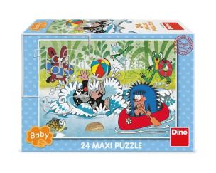 Puzzle baby 24 Krecik Wodne zabawy. Wydawca: Dino Toys. Multiszop.pl Opakowanie Puzzle baby 24 Krecik Wodne zabawy