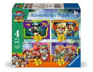 Opakowanie Puzzle dla dzieci 2D 4w1: Psi Patrol Dino Movie