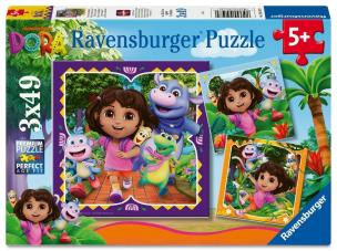 Opakowanie Puzzle dla dzieci 2D: Dora 3x49el