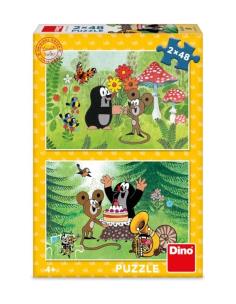 Puzzle dla dzieci Krecik i Myszka w ogrodzie. Wydawca: Dino Toys. Multiszop.pl Opakowanie Puzzle dla dzieci Krecik i Myszka w ogrodzie