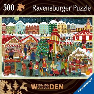 Opakowanie Puzzle drewniane 500 Jarmark świąteczny