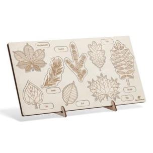 Opakowanie Puzzle drewniane - Co z drzewa spadło Liście