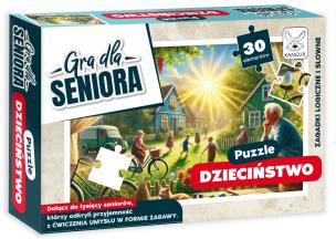 Puzzle Dzieciństwo Gra dla Seniora. Wydawca: Kangur. Multiszop.pl Opakowanie Puzzle Dzieciństwo Gra dla Seniora
