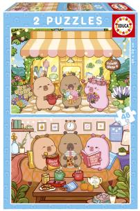 Opakowanie Puzzle Kapibary 2 x 48 el 114283