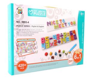 Opakowanie Puzzle klocki edukacyjne układanka