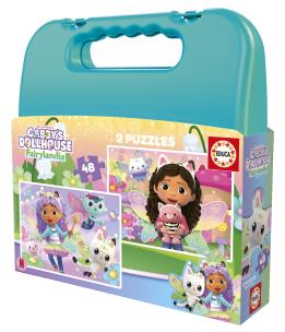 Opakowanie Puzzle Koci Domek Gabi walizka 2 x 48 el 114268