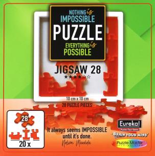 Puzzle Łamigłówka Impossible 28 elementów poziom 4/6. Wydawca: EUREKA 3D. Multiszop.pl Opakowanie Puzzle Łamigłówka Impossible 28 elementów poziom 4/6