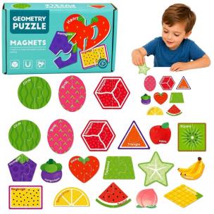 Opakowanie Puzzle magnetyczne edu Owoce 30el