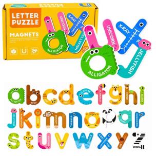 Opakowanie Puzzle magnetyczne edukacyjne Literki 26el