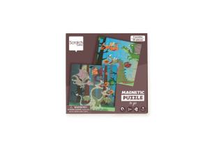 Opakowanie Puzzle magnetyczne Smoki 40 elementów Scratch