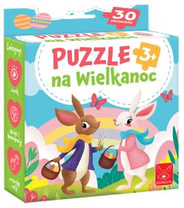 Okładka książki Puzzle na Wielkanoc 3+