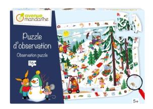 Opakowanie Puzzle obserwacyjne - Góry zimą
