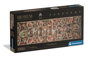 PUZZLE PANORAMA 1000 EL MUSEUM Michelangelo, The Sistine Chapel ceiling. Wydawca: Clementoni. Multiszop.pl Opakowanie PUZZLE PANORAMA 1000 EL MUSEUM Michelangelo, The Sistine Chapel ceiling