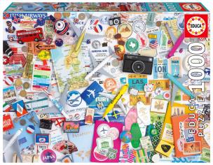 Opakowanie Puzzle Podróżny kolaż 1000 el 114102