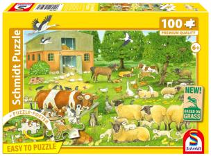 Puzzle PQ 100 Zwierzęta na farmie G3. Wydawca: Schmidt. Multiszop.pl Opakowanie Puzzle PQ 100 Zwierzęta na farmie G3