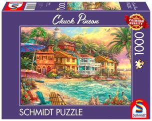 Puzzle PQ 1000 Chuck Pinson Życie na wyspie G3. Wydawca: Schmidt. Multiszop.pl Opakowanie Puzzle PQ 1000 Chuck Pinson Życie na wyspie G3