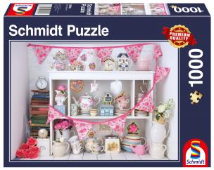 Puzzle PQ 1000 Czas na herbatę G3. Wydawca: Schmidt. Multiszop.pl Opakowanie Puzzle PQ 1000 Czas na herbatę G3