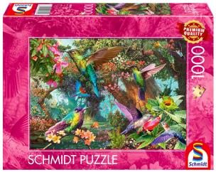 Puzzle PQ 1000 Kolorowe kolibry G3. Wydawca: Schmidt. Multiszop.pl Opakowanie Puzzle PQ 1000 Kolorowe kolibry G3