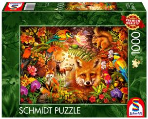 Puzzle PQ 1000 Kwiaty, futro i pióra G3. Wydawca: Schmidt. Multiszop.pl Opakowanie Puzzle PQ 1000 Kwiaty, futro i pióra G3