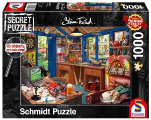 Puzzle PQ 1000 (Secret Puzzle) Warsztat taty G3. Wydawca: Schmidt. Multiszop.pl Opakowanie Puzzle PQ 1000 (Secret Puzzle) Warsztat taty G3