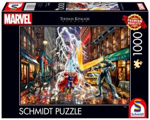 Puzzle PQ 1000 Thomas Kinkade Thor Marvel G3. Wydawca: Schmidt. Multiszop.pl Opakowanie Puzzle PQ 1000 Thomas Kinkade Thor Marvel G3