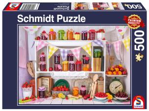 Puzzle PQ 500 Domowe przetwory G3. Wydawca: Schmidt. Multiszop.pl Opakowanie Puzzle PQ 500 Domowe przetwory G3