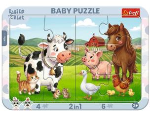 Opakowanie Puzzle ramkowe Wesoły dzień Bobasków TREFL