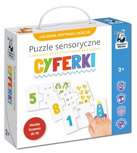 Puzzle sensoryczne Cyferki Kapitan Nauka. Wydawca: Edgard PAP. Multiszop.pl Opakowanie Puzzle sensoryczne Cyferki Kapitan Nauka