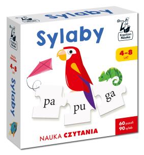 Opakowanie Puzzle Sylaby do nauki czytania Kapitan Nauka