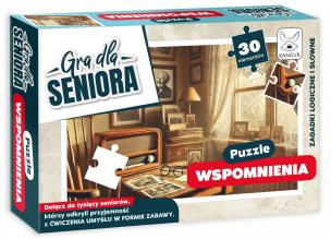 Puzzle Wspomnienia Gra dla Seniora. Wydawca: Kangur. Multiszop.pl Opakowanie Puzzle Wspomnienia Gra dla Seniora
