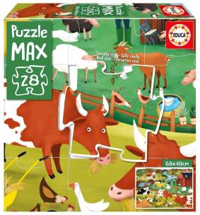 Puzzle XL 28 Farma. Wydawca: Educa. Multiszop.pl Opakowanie Puzzle XL 28 Farma