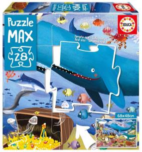Puzzle XL 28 Podwodne zwierzęta. Wydawca: Educa. Multiszop.pl Opakowanie Puzzle XL 28 Podwodne zwierzęta