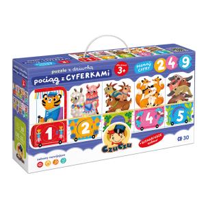 Opakowanie Puzzle z dziurką Pociąg z cyferkami CzuCzu