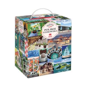 Okładka książki Puzzlove CzuCzu Polskie uzdrowiska 500el
