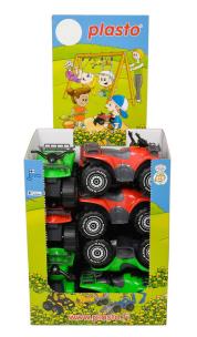 Opakowanie Quad 26 cm display, 2 kolory zielony/czerwony PLASTO