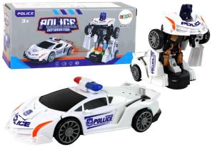 Opakowanie Radiowóz-robot biały 2w1 transformacja