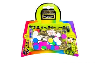 Rainbow High akcesoria dla włosów. Wydawca: RMS. Multiszop.pl Opakowanie Rainbow High akcesoria dla włosów