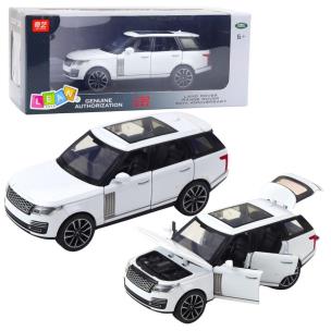 Range Rover metalowy suv światło dżwięk 1:32 biały. Wydawca: Leantoys. Multiszop.pl Opakowanie Range Rover metalowy suv światło dżwięk 1:32 biały