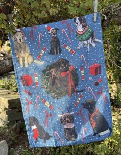 Opakowanie Ręcznik kuchenny Świąteczne psy Święta