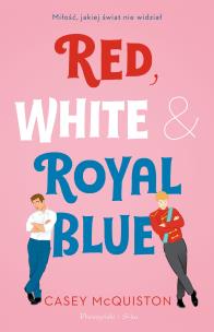 Okładka książki Red, White & Royal Blue. Duże Litery