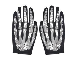 Opakowanie Rękawice szkielet srebrne 22cm