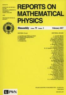 Okładka książki Reports on Mathematical Physics 79/1